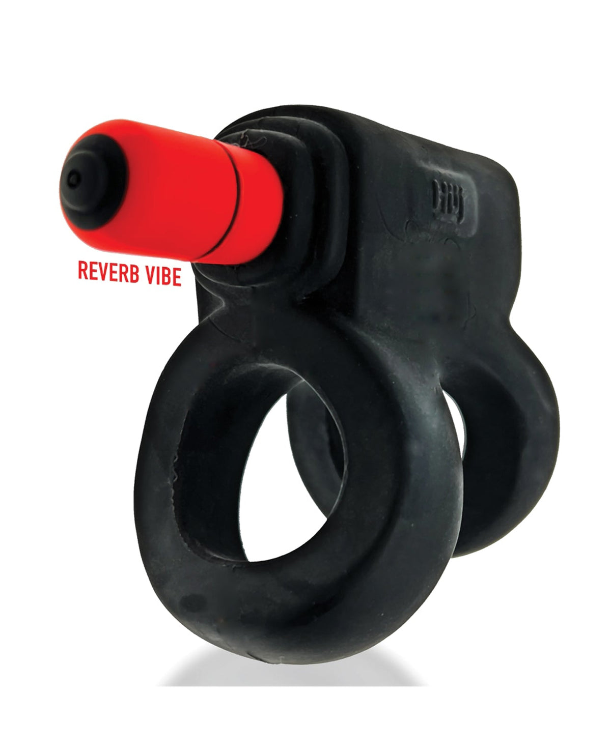 Hunky Junk Hunky Junk Revhammer Shaft Vibe Ring - Tar Ice w/Red Vibe