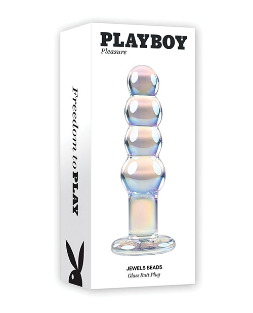 Playboy Playboy Pleasure Jewels Beads Anal Plug - Clear