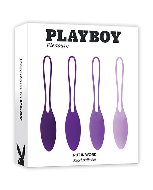 Playboy Playboy Pleasure Put In Work Kegel Set - Acai/Ombre