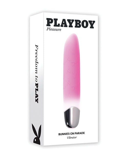 Playboy Playboy Pleasure Bunnies on Parade Bullet Vibe - Pink/White