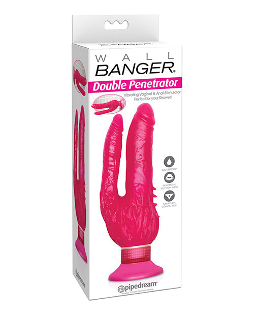 Pipedream Products Wall Bangers Double Penetrator Waterproof - Pink