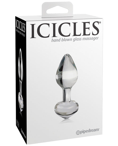 Icicles Icicles No. 44 Hand Blown Glass Butt Plug - Clear