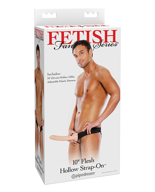 Fetish Fantasy Series Fetish Fantasy Series 10" Hollow Strap On - Flesh