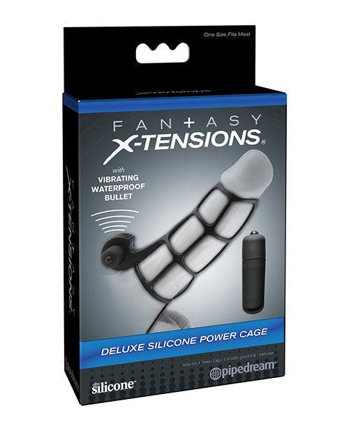 Fantasy X-tensions Fantasy X-tensions Deluxe Silicone Power Cage - Black