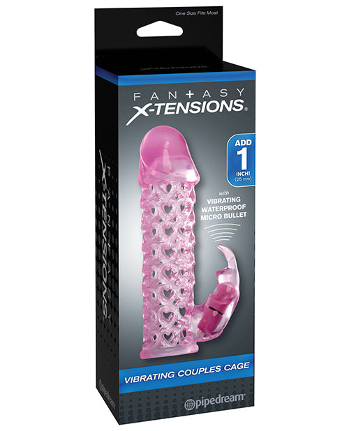 Fantasy X-tensions Fantasy X-tensions Vibrating Couples Cage - Pink