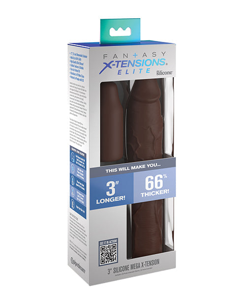 Fantasy X-tensions Fantasy X-tensions Elite 9" Sleeve w/3" Plug - Brown