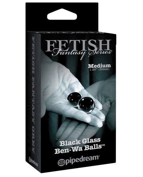 Fetish Fantasy Limited Edition Fetish Fantasy Limited Edition Black Glass Ben-Wa Balls - Medium