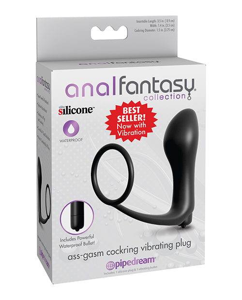 Anal Fantasy Collection Anal Fantasy Collection Ass Gasm Vibrating Plug w/Cockring
