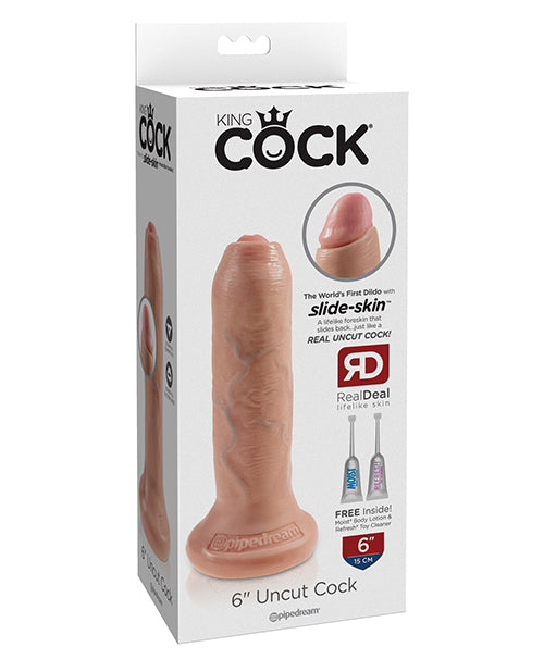 King Cock King Cock 6" Uncut Dildo - Flesh