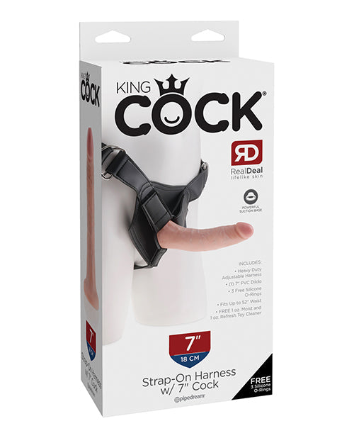 King Cock King Cock Strap-On Harness w/7" Cock - Flesh