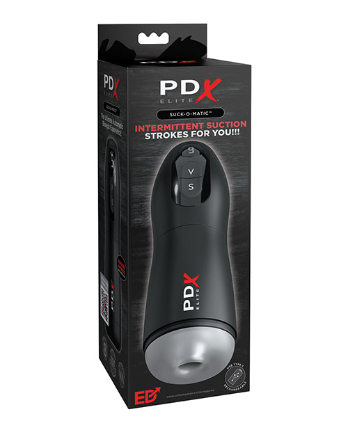 PDX Elite PDX Elite Suck-O-Matic Vibrating Stroker - Frosted/Black