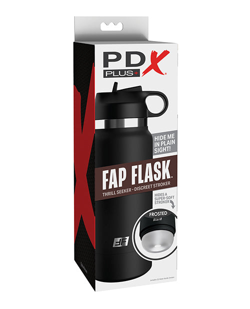 PDX Plus PDX Plus Fap Flask Thrill Seeker Stroker - Frosted/Black