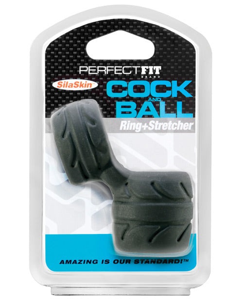 Perfect Fit Perfect Fit SilaSkin Cock & Ball Ring - Black