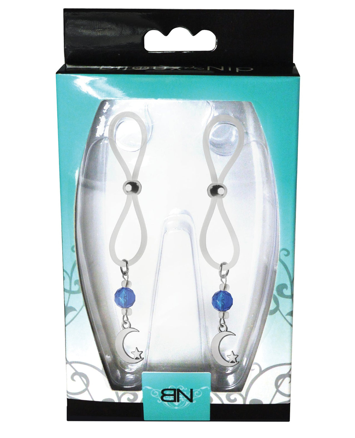 Bijoux de Nip Bijoux de Nip Nipple Halos Moon & Star Charm - Blue/Clear