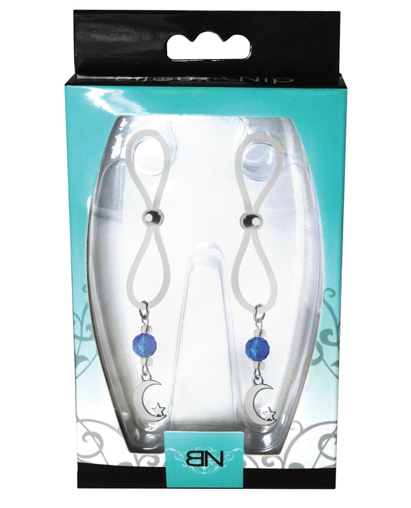 Bijoux de Nip Bijoux de Nip Nipple Halos Moon & Star Charm - Blue/Clear