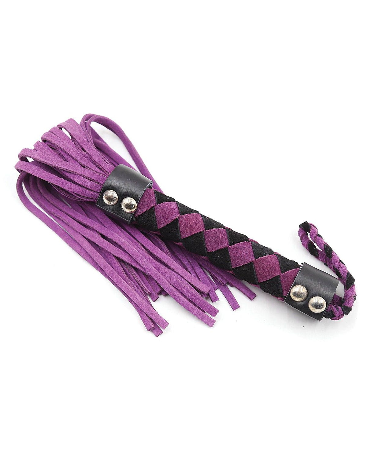 Plesur Plesur 15" Leather Flogger - Purple