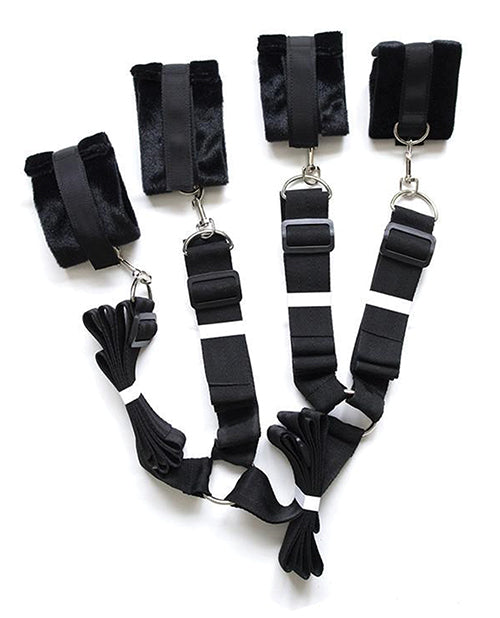 Plesur Plesur Fuzzy Bedroom Bondage Kit - Black