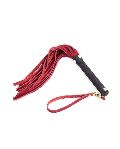 Plesur Plesur Mini Leather Flogger - Red