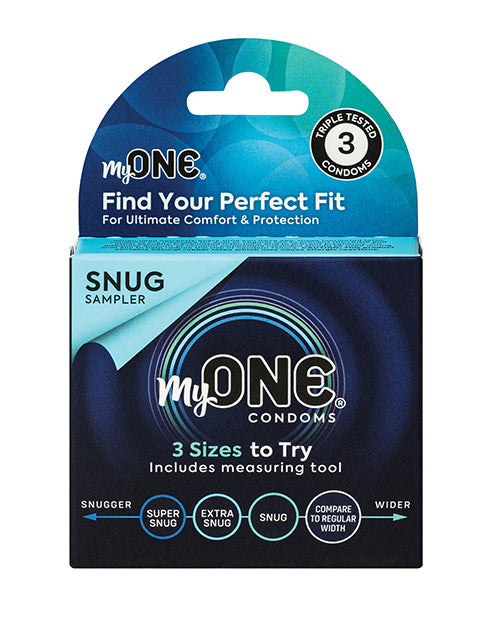 One My One Snug Sampler Condoms - Pack of 3