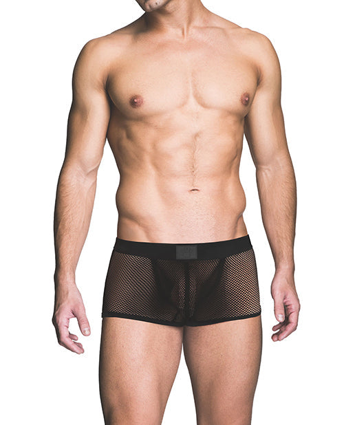 Prowler Prowler RED Fishnet Ass-less Trunk - Black LG