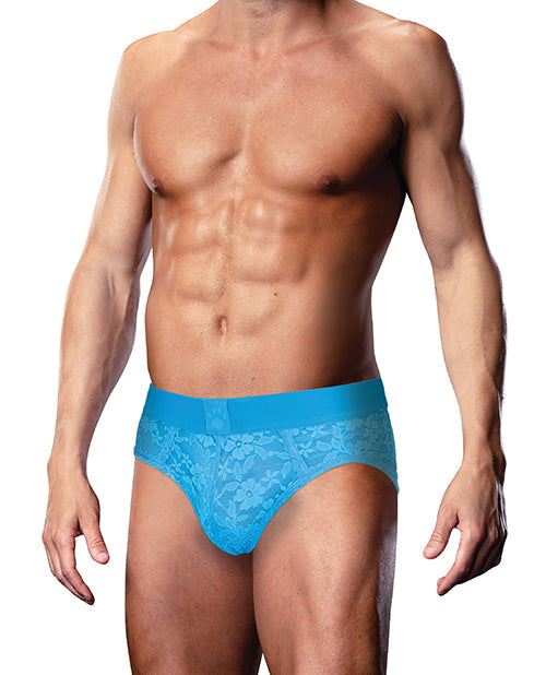 Prowler Prowler Lace Open Back Brief - Blue MD