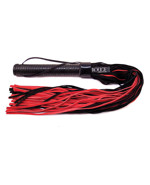 Rouge Rouge Suede Flogger w/Leather Handle - Black/Red