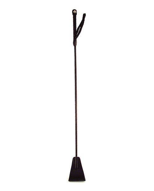 Rouge Rouge Fetish Play Vegan Leather Riding Crop - Black