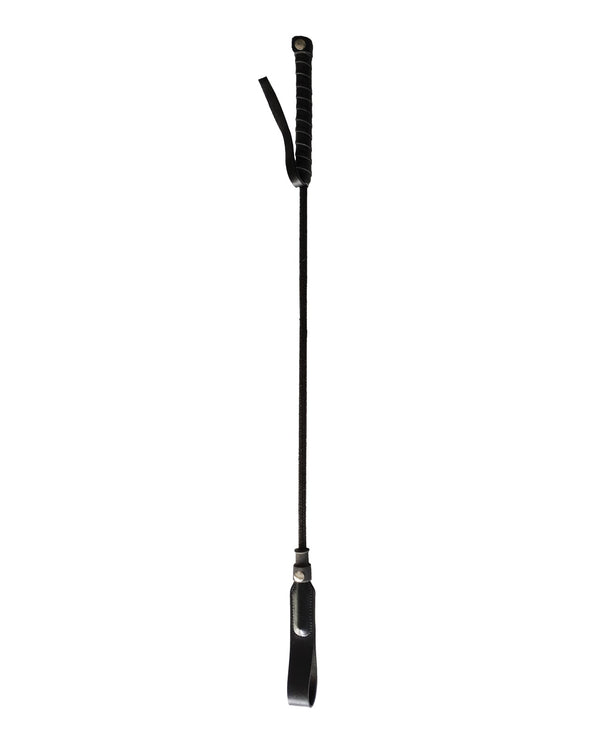 Rouge Rouge Long Riding Crop Slim Tip - Black