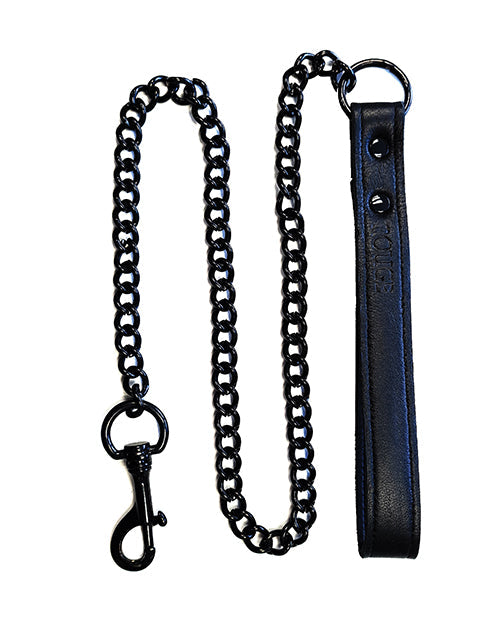 Rouge Rouge Leather Lead - Black with Black