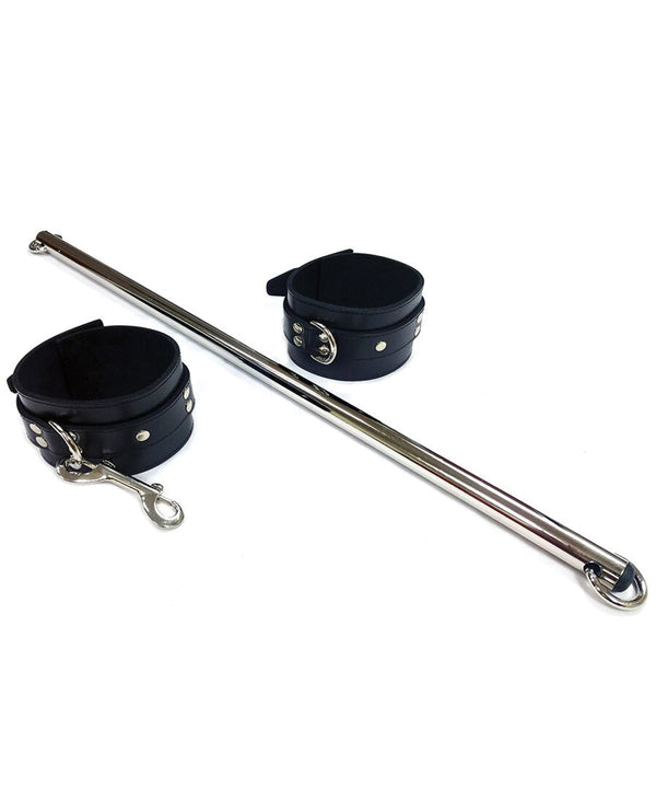 Rouge Rouge Leather Leg Spreader Bar w/Black Cuffs