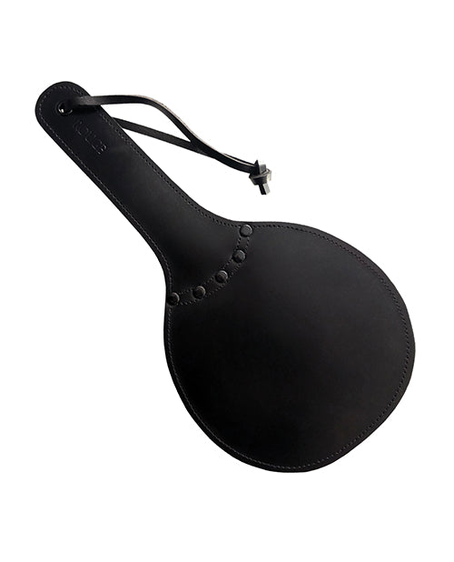 Rouge Rouge Leather Padded Ping Pong Paddle - Black