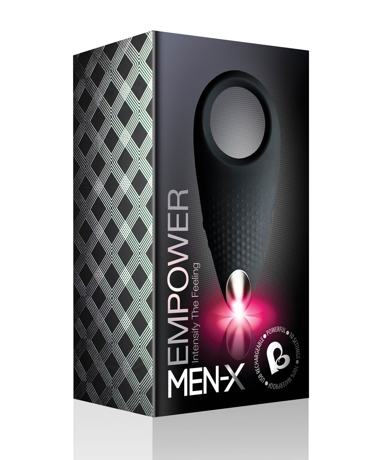 Rocks Off Rocks Off Men-X Empower Couples Stimulator - Black