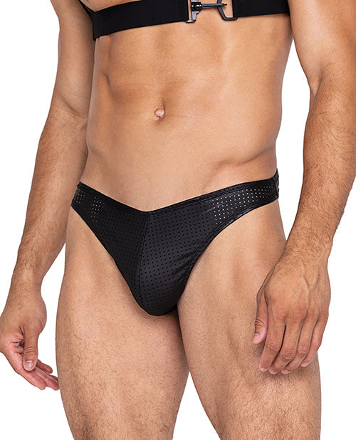 Roma Confidential Master Thong w/Contoured Pouch Black LG