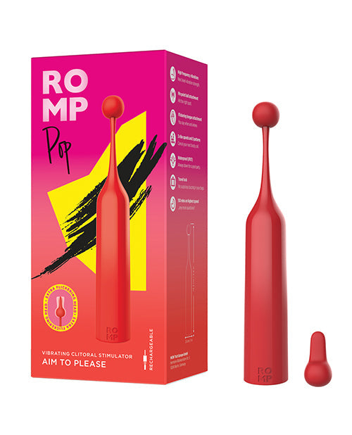 ROMP ROMP Pop Vibrating Clitoral Stimulator - Coral