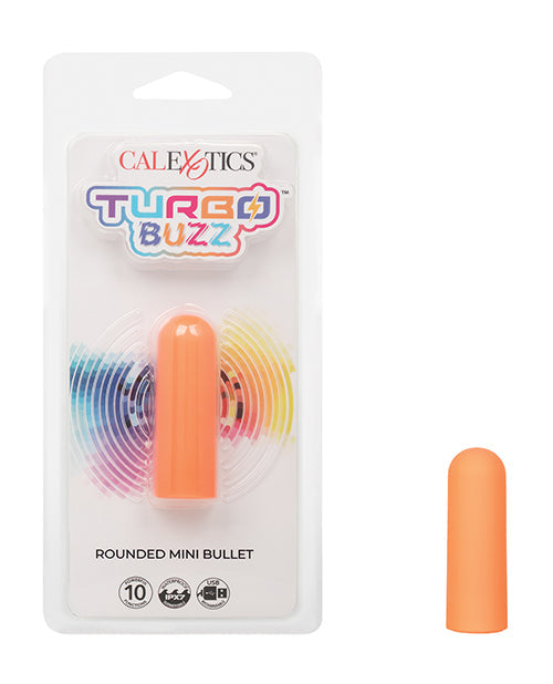 Turbo Buzz Turbo Buzz Rounded Mini Bullet Stimulator - Orange