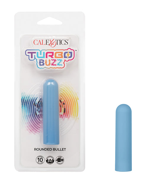 Turbo Buzz Turbo Buzz Rounded Bullet Stimulator - Blue