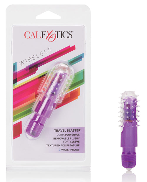 California Exotic Bullets Travel Blaster w/Silicone Sleeve Waterproof - Purple