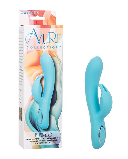 Azure Azure Collection Bunny G Rabbit Vibrator - Blue