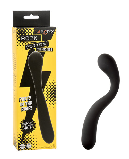 Rock Bottom Rock Bottom Bendies Bendy Pleasure Dual Ended Anal Probe - Black