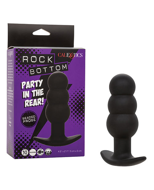 Rock Bottom Rock Bottom Tap Beaded Anal Probe - Black