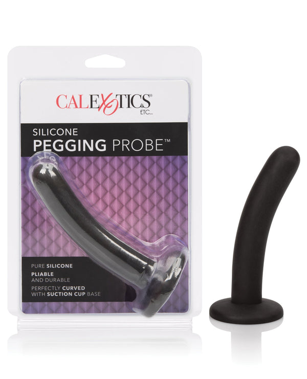 CalExotics Anal Toys Silicone Pegging Probe - Black