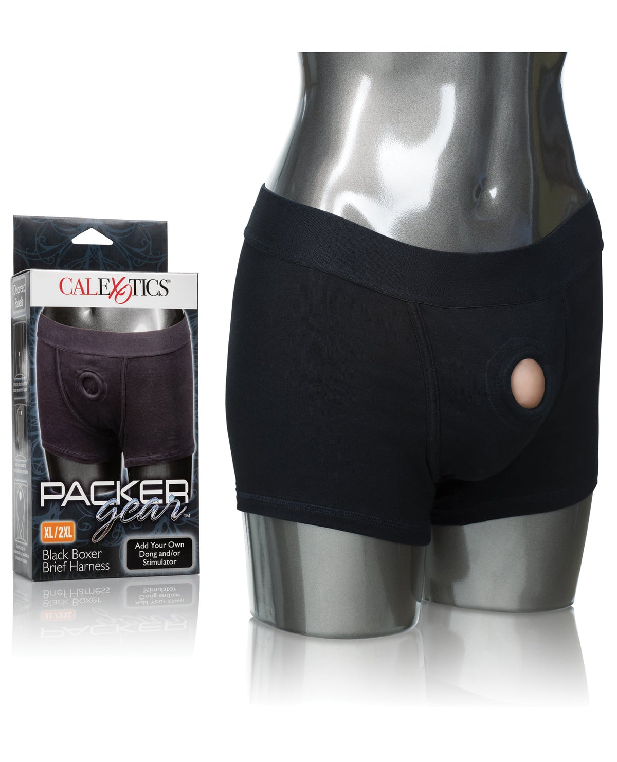 Packer Gear Packer Gear Boxer Brief Harness XL/2XL - Black