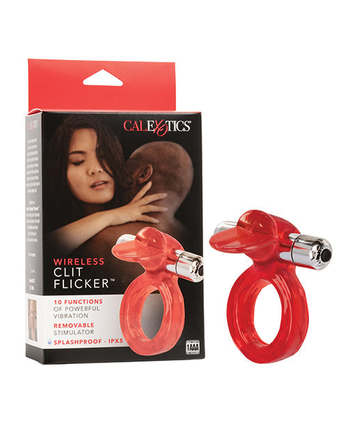 Couple's Enhancers Wireless Clit Flicker - Red