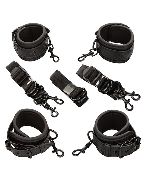 Nocturnal Nocturnal Collection Adjustable Bed Restraints - Black