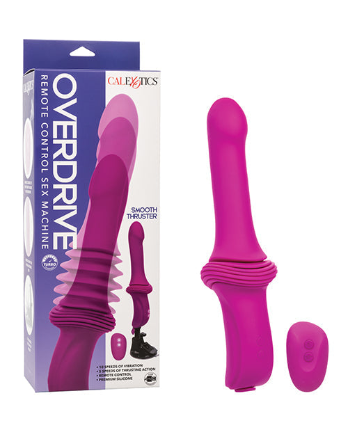 Overdrive Overdrive Smooth Thruster Remote Control Sex Machine - Fuchsia/Black