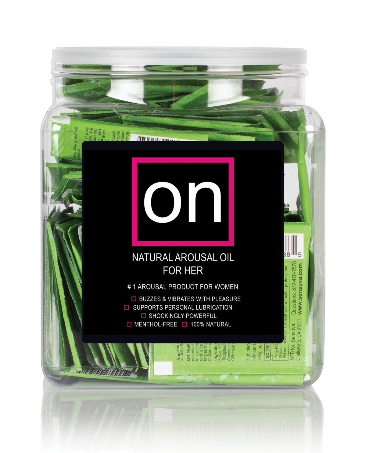 On ON Hemp Oil Infused Female Arousal Oil - Tub of 75 Single Use Ampoule