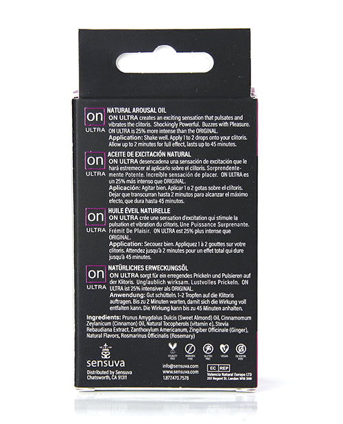 Sensuva ON for Her Arousal Oil Ultra Medium Box - 5 ml Bottle