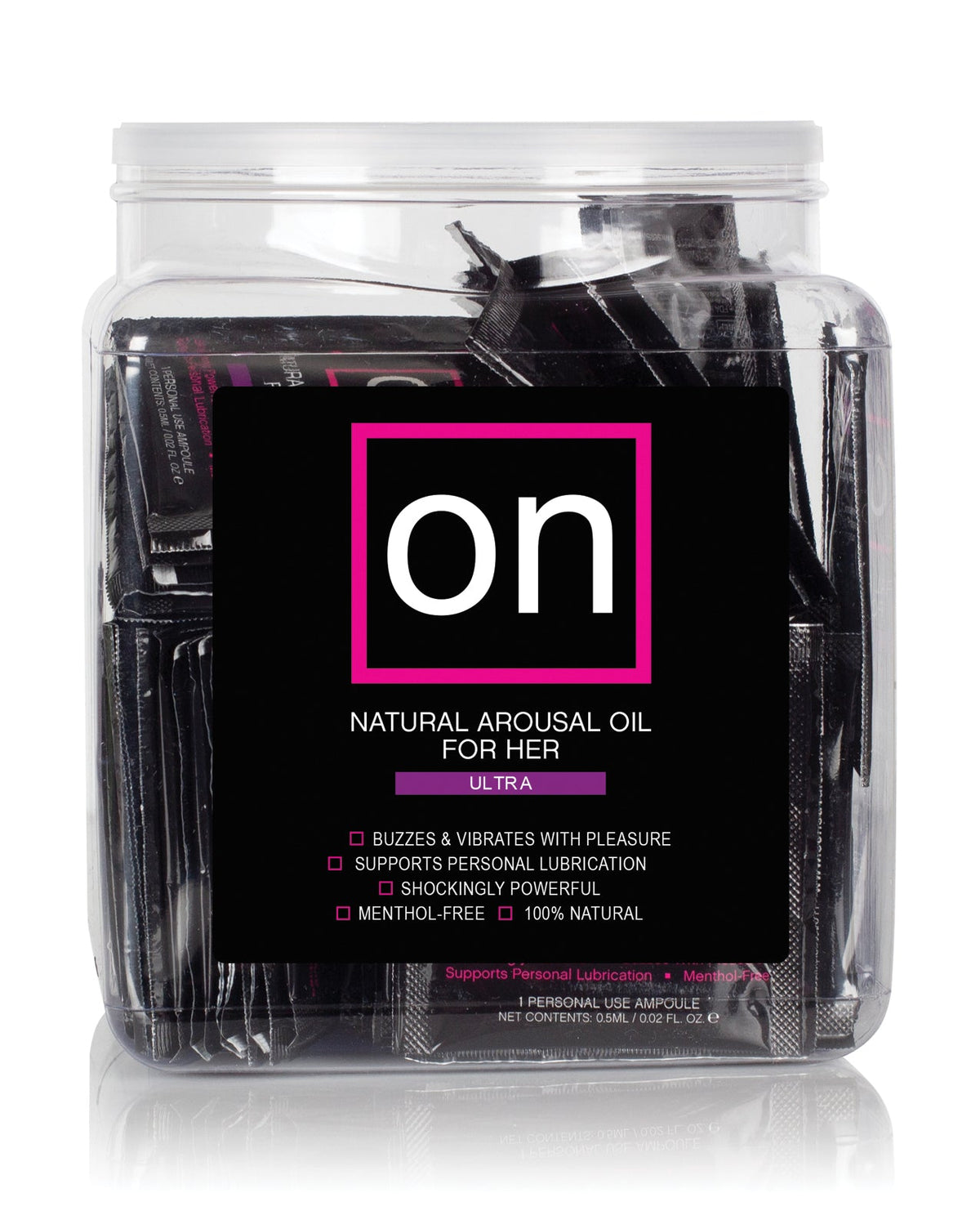 On ON for Her Arousal Oil Ultra - Tub of 75 Single use Ampoule
