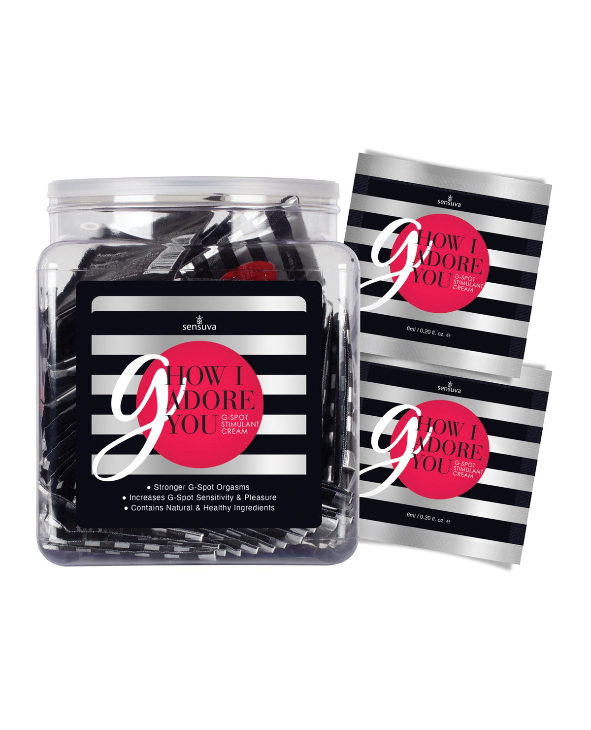 Sensuva G How I Adore you G-Spot Enhancement Cream - Tub of 100 Single Use Packet