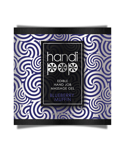 Handipop Handipop Hand Job Massage Gel Single Use Packet - 6 ml Blueberry Muffin